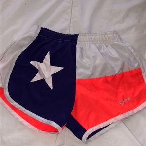 tyler’s texas flag shorts